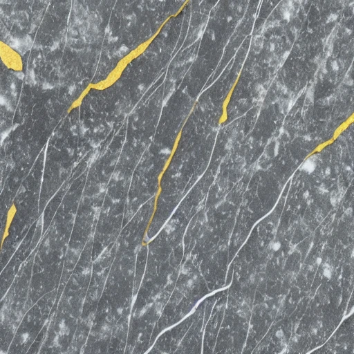 Grey marble with gold veins, close up view