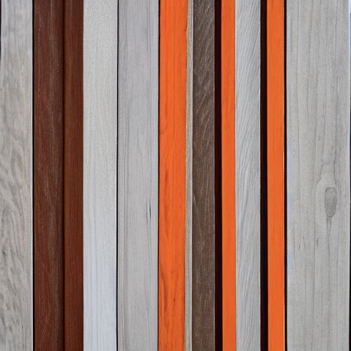 White and orange wood texture