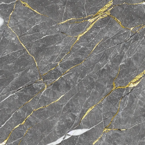 Grey marble with gold veins, close up view Grey marble with gold veins, close up view